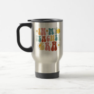 Mug De Voyage Groovy à l'ère de mon professeur Retour à l'école