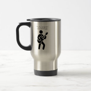 Mug De Voyage Guitare Player Music Citations Silhouette art