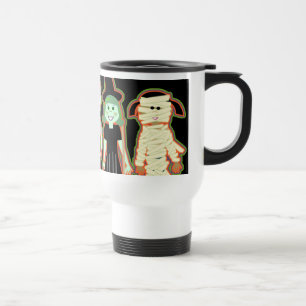 Mug De Voyage Halloween mignon Caricature Monster Amis