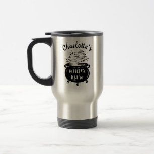 Mug De Voyage Halloween personnalisé de sorcière