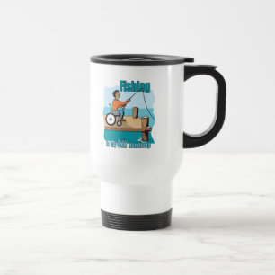 Mug De Voyage Handicap Fauteuil Roulant Pêche