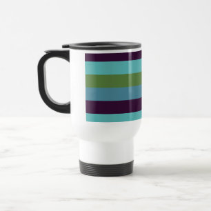 Mug De Voyage Harmonie côtière rayée