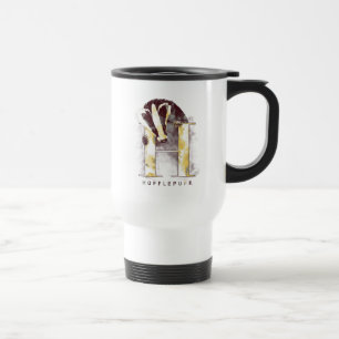 Mug De Voyage Harry Potter HUFFLEPUFF™ Blaireau Aquarelle