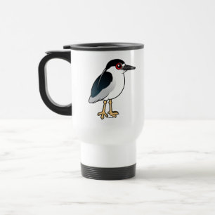 Mug De Voyage héron de nuit Noir-couronné