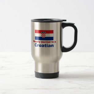 Mug De Voyage Heureusement marié à un Croate