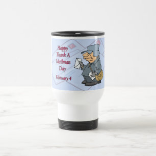 Mug De Voyage Heureux remerciez facteur jour le 4 février