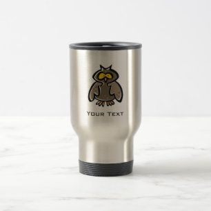 Mug De Voyage Hibou grunge