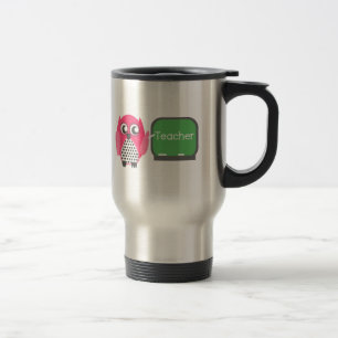 Mug De Voyage Hibou rose au tableau