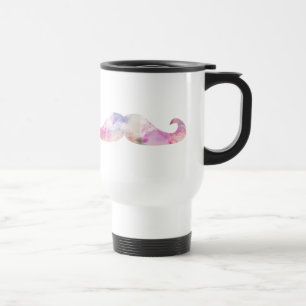 Mug De Voyage Hippies colorés de moustaches de gentelman