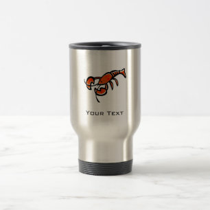 Mug De Voyage Homard ; Métal-regard balayé