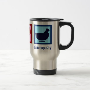 Mug De Voyage Homéopath Peace Love Homéopathie
