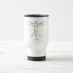 Mug De Voyage Homme d'anatomie DaVinci en Chakra
