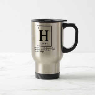 Mug De Voyage hydrogène - un gaz qui se transforme en personnes
