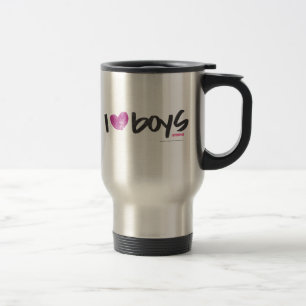 Mug De Voyage I garçons de coeur pourpres