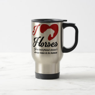 Mug De Voyage I Love/Heart Horses