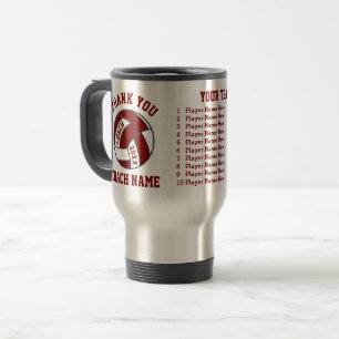 Mug De Voyage Idées de cadeau d'entraîneur de volleyball des