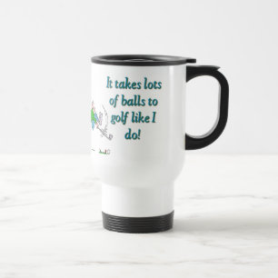 Mug De Voyage Il faut beaucoup de balles au golf comme moi