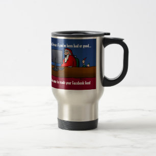 Mug De Voyage Il Sait Si Vous Avez Été Mauvais Père Noël Drôle