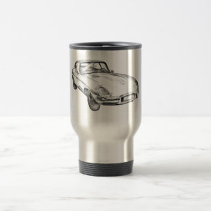 Mug De Voyage Illustration 1964 antique de voiture de sport de