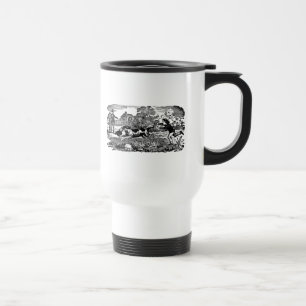 Mug De Voyage Illustration antique victorienne d'art de compagni