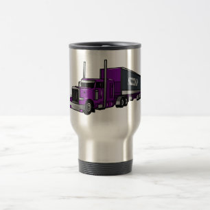 Mug De Voyage Illustration de camion semi-remorque
