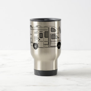 Mug De Voyage Illustration de dessin animé Campervan
