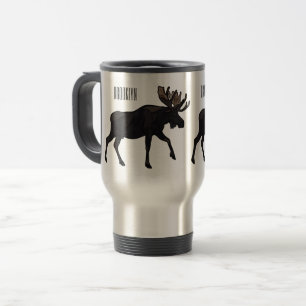 Mug De Voyage Illustration de dessin sur l'orignal