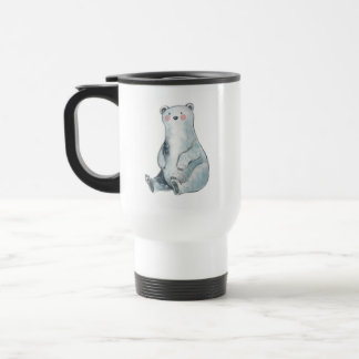 Mug De Voyage Illustration de faune de l'ours arctique Art polai