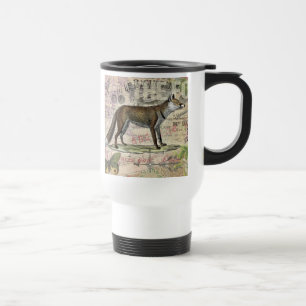 Mug De Voyage Illustration de Fox Wildlife Vintage Animal