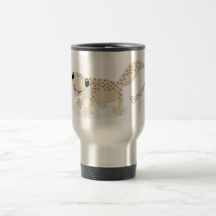 Mug De Voyage Illustration de gecko tan tan mignon