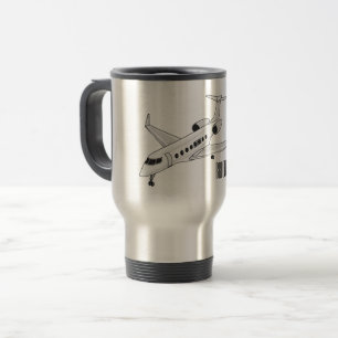 Mug De Voyage Illustration de jet privé