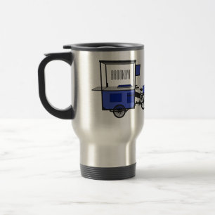 Mug De Voyage Illustration de la charrette alimentaire