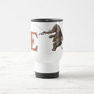 Mug De Voyage Illustration de la pêche des éléphants