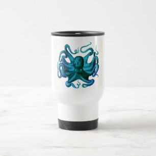 Mug De Voyage Illustration de pieuvre aquarelle