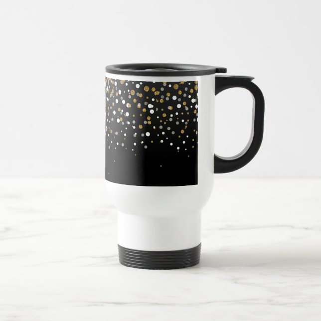 Mug De Voyage Illustration des points de Parties scintillant en  (Droite)