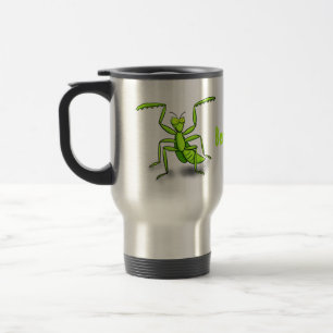 Mug De Voyage Illustration drôle de mante verte en prière