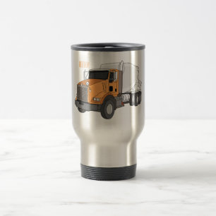 Mug De Voyage Illustration du camion de mélange de béton