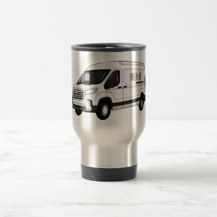 Mug De Voyage Illustration du fourgon de livraison