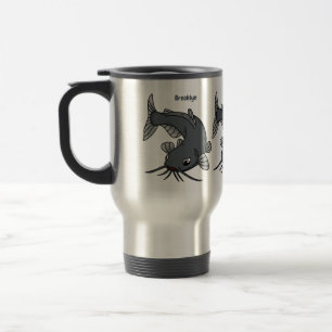 Mug De Voyage Illustration du poisson-chat mignon