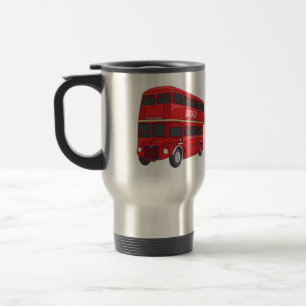 Mug De Voyage Illustration d'un bus à deux étages