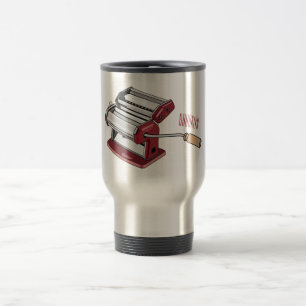 Mug De Voyage Illustration d'un fabricant de pâtes alimentaires
