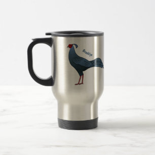 Mug De Voyage Illustration d'un oiseau siamois victime d'un tir 