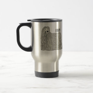 Mug De Voyage Illustration Komondor pour chien