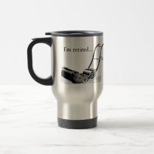 Mug De Voyage ILLUSTRATION vintage Retraite de la tondeuse de pe