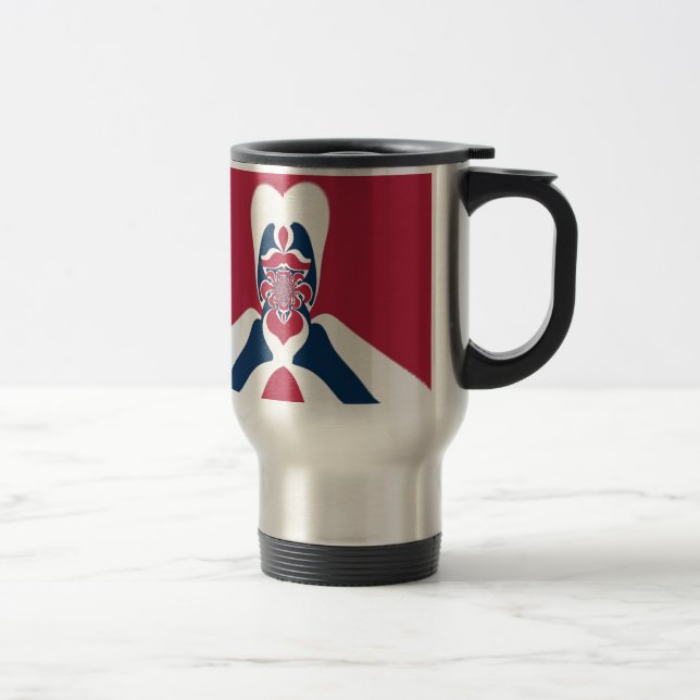 Mug De Voyage Impression Abstraite E.T. (Droit)