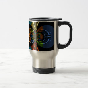 Mug De Voyage Impression d'une éclatement de couleur Abstraite