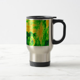 Mug De Voyage Impression Fluorante Lion Art Vision Night