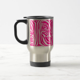Mug De Voyage Impression zèbre rose