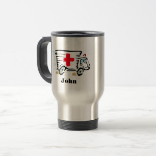 Mug De Voyage Infirmier paramédical d'ambulance