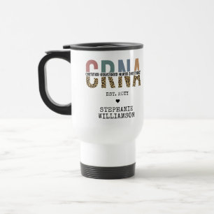 Mug De Voyage Infirmière anesthésiste certifiée CRNA personnalis
